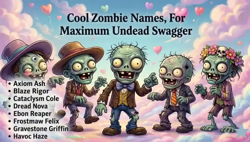 Cool Funny Zombie Names That Make You Smile
