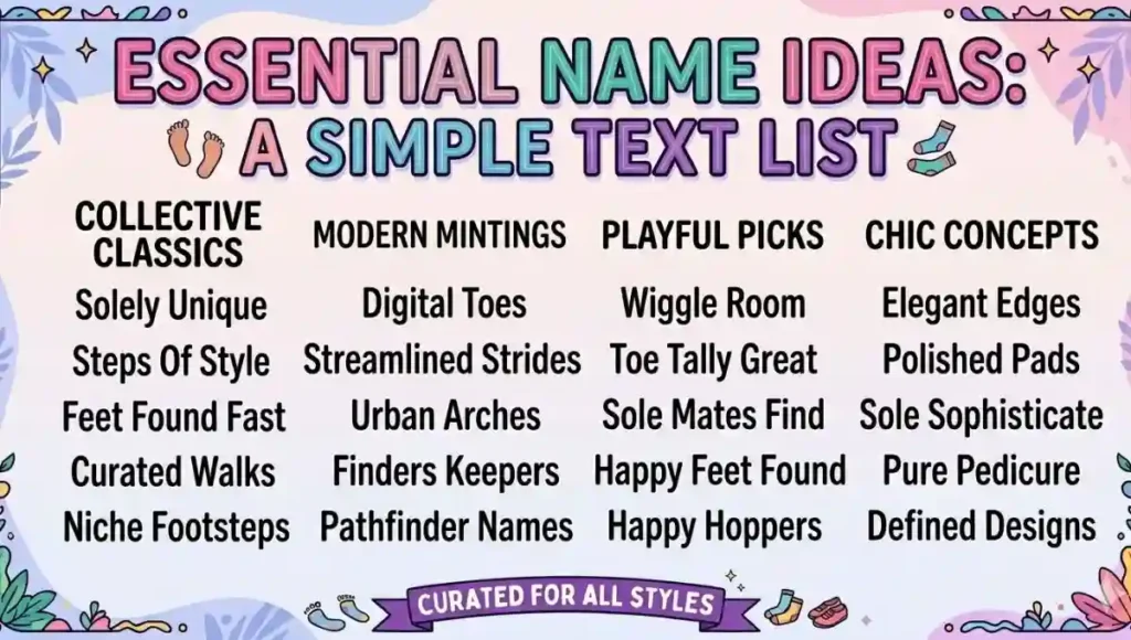 Essential Name Ideas: A Simple Text List