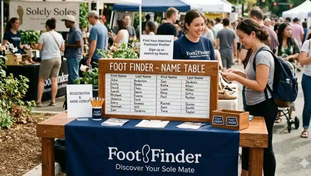 Foot Finder Name Table