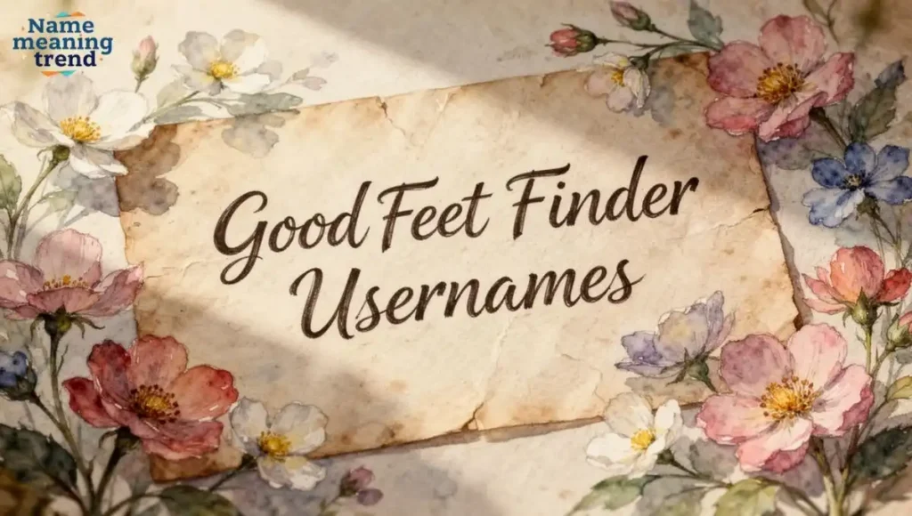 Good Feet Finder Names