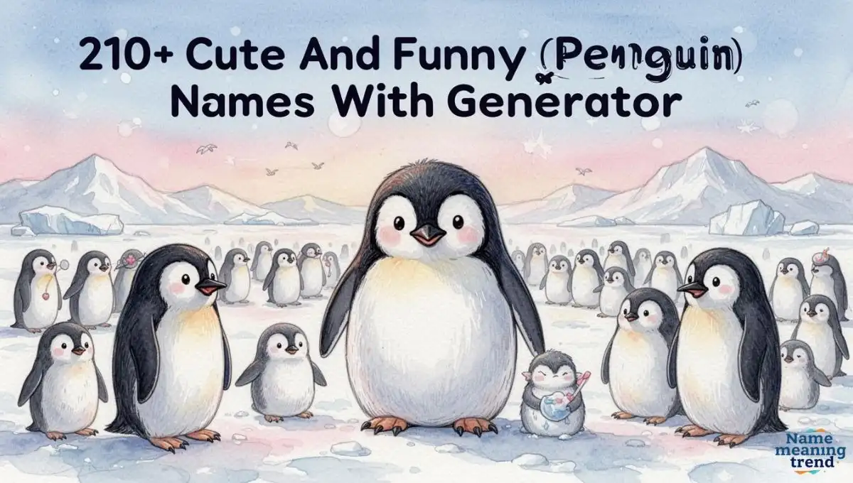 210 Cute & Funny Penguin Names With Free Name Generator