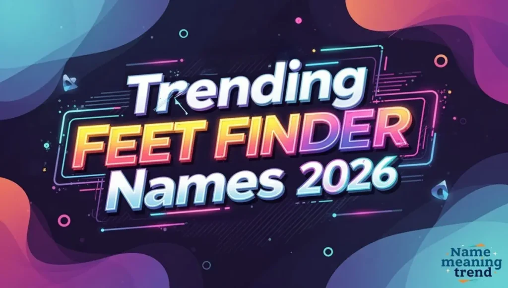 Trending Feet Finder Names 2026