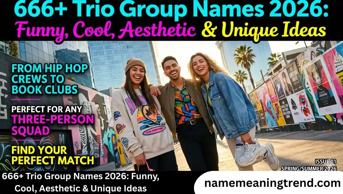 666+ Trio Group Names 2026: Funny, Cool, Aesthetic & Unique Ideas