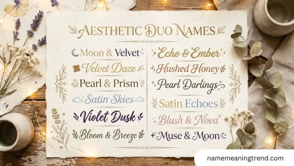 Aesthetic Duo Names