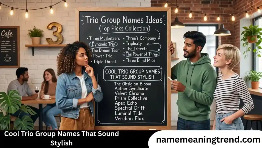 Cool Trio Group Names That Sound Stylish