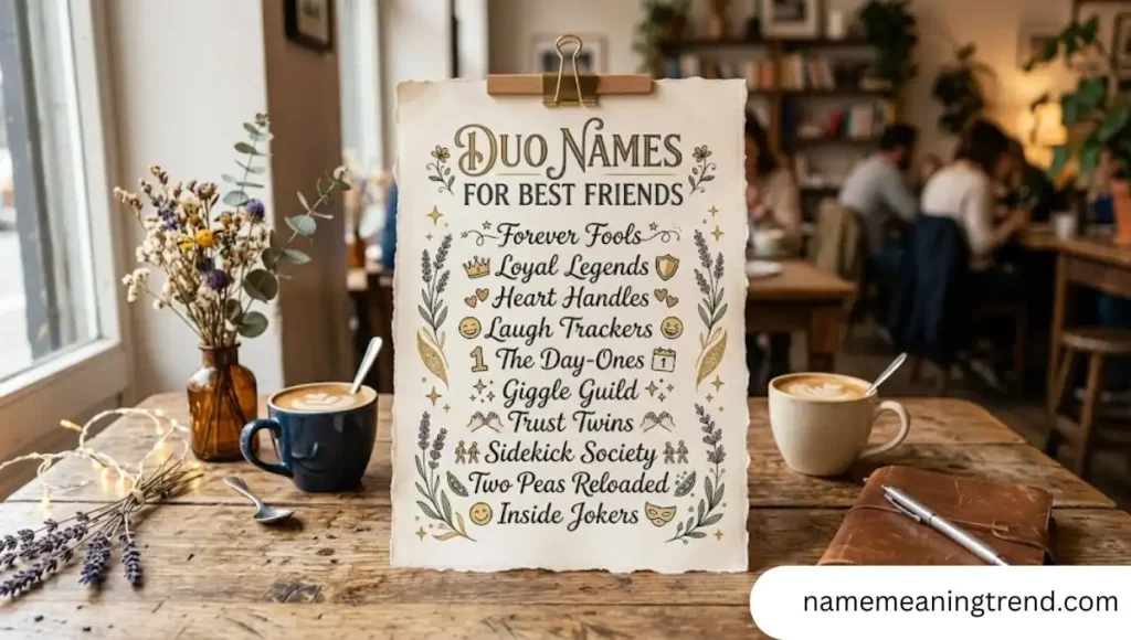 Duo Names For Best Friends