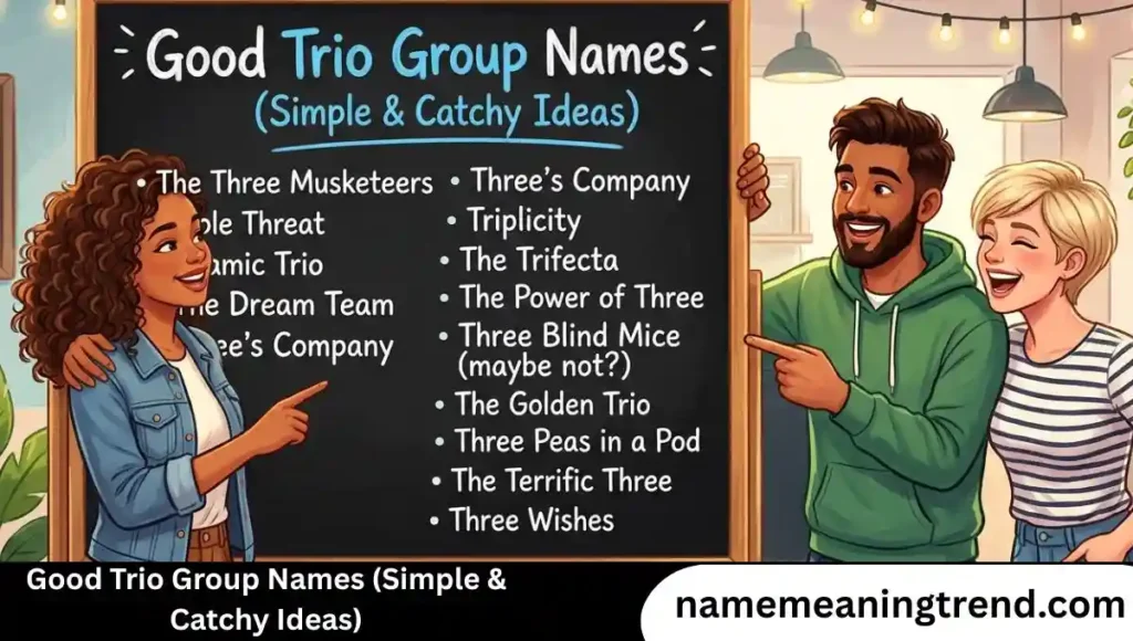 Good Trio Group Names (Simple & Catchy Ideas)