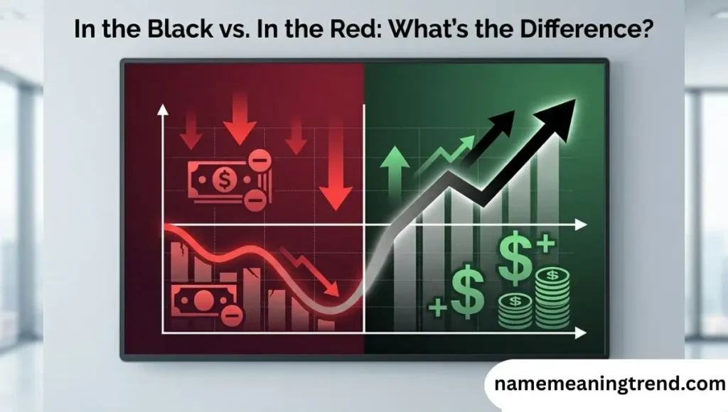 In the Black vs In the Red: What's the Difference?