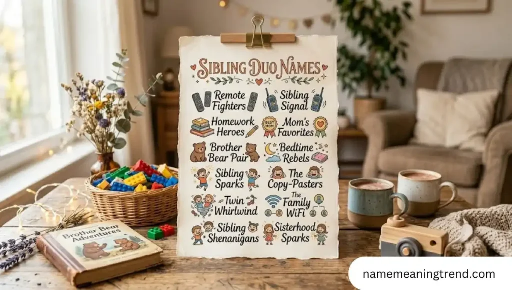 Sibling Duo Names