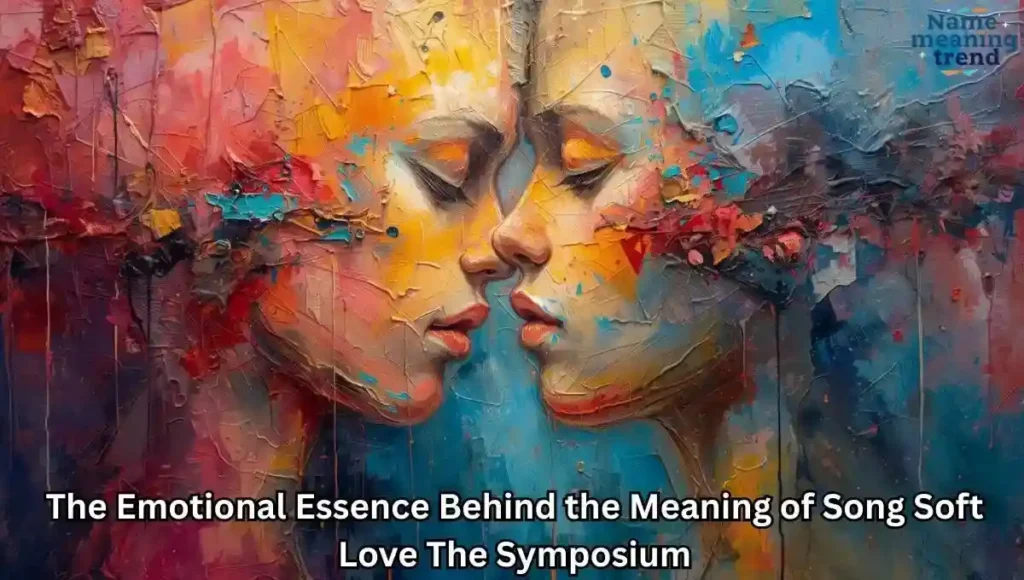 Emotional loneliness in the meaning of song Soft Love The Symposium, stuck in the times, phone in hand.