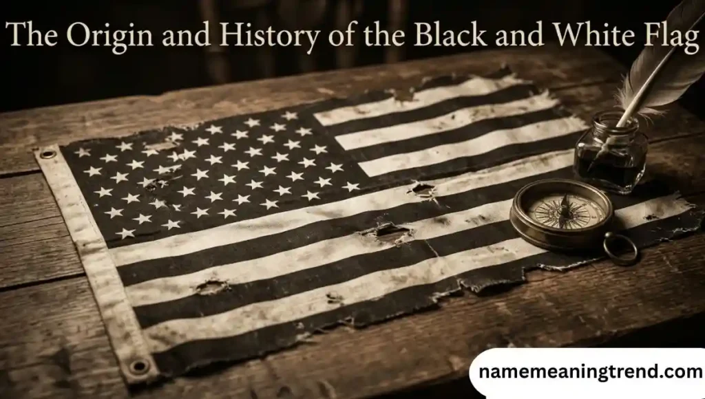 The Origin and History of the Black and White Flag
