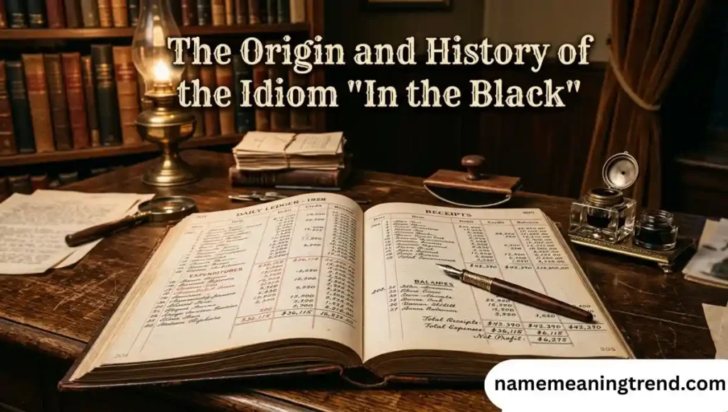 In the Black Meaning. The Origin and History of the Idiom "In the Black"