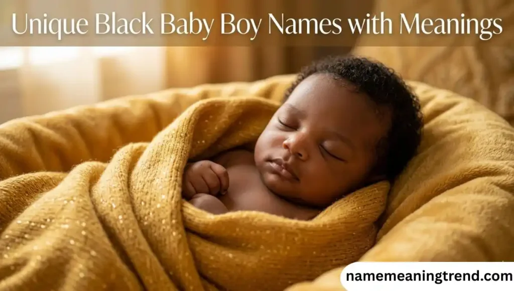 Unique Black Baby Boy Names with Meanings