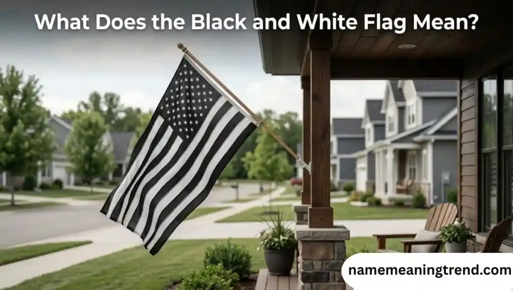 What Does the Black and White Flag Mean?