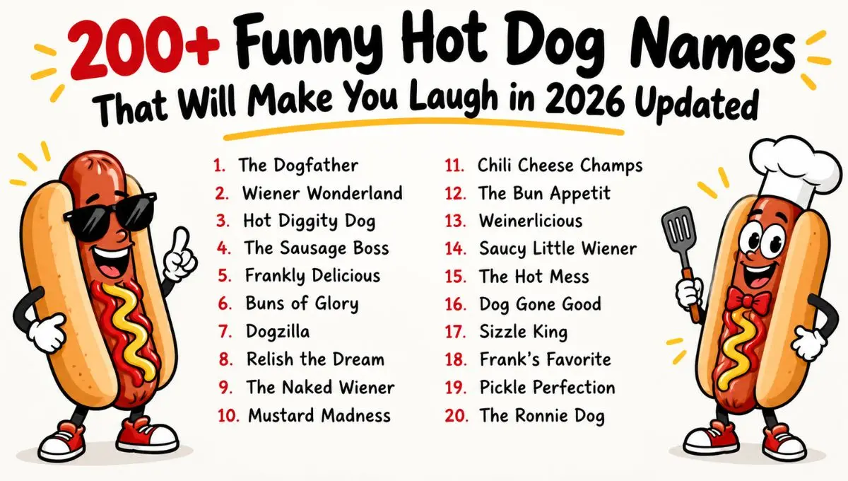 200+ Funny Hot Dog Names That Will Make You Laugh in 2026 Updated
