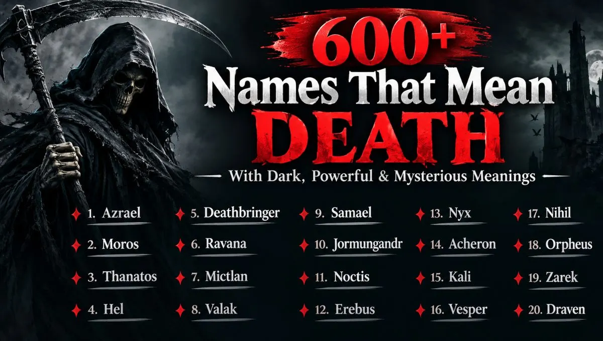 600+ Names That Mean Death With Dark, Powerful & Mysterious Meanings