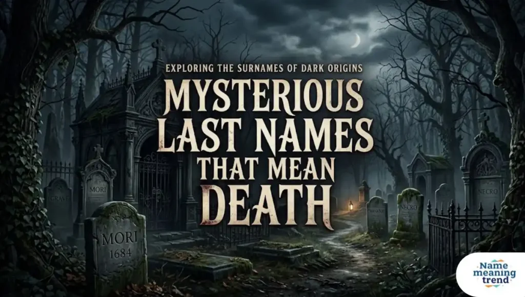 Mysterious Last Names That Mean Death