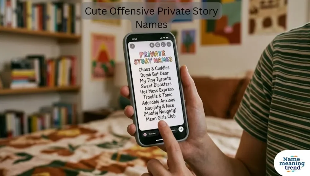 Cute Offensive Private Story Names
