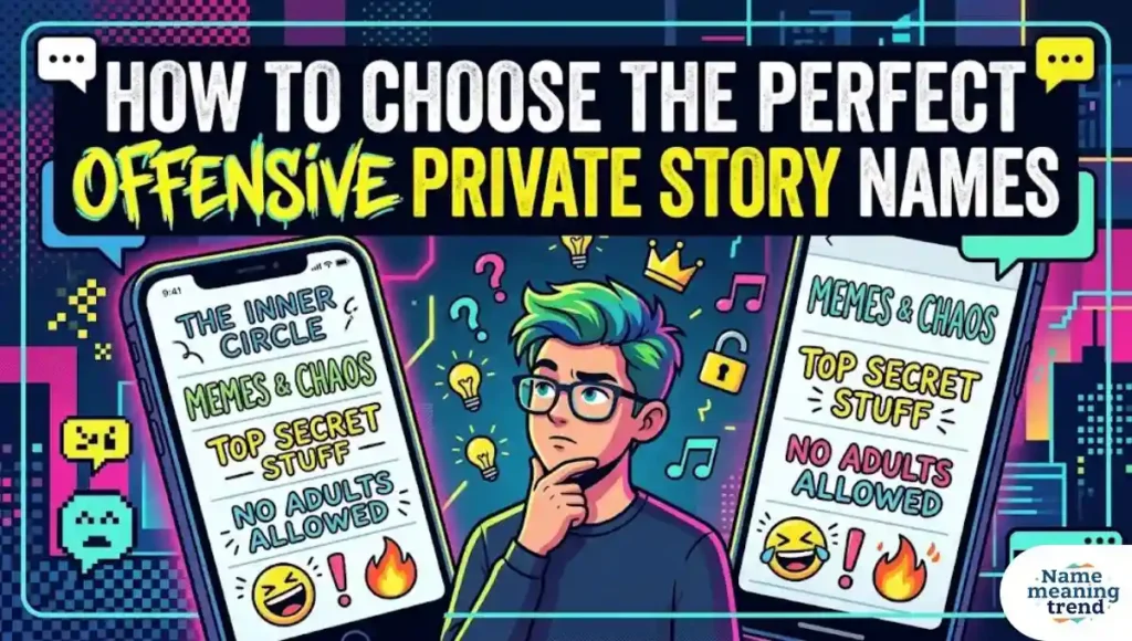 How To Choose The Perfect Offensive Private Story Names