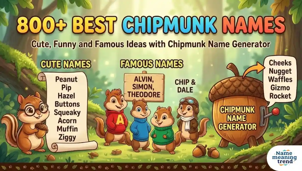 800+ Best Chipmunk Names: Cute, Funny and Famous Ideas with Chipmunk Name Generator