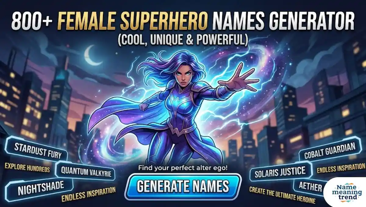 800+ Female Superhero Names Generator (Cool, Unique & Powerful)