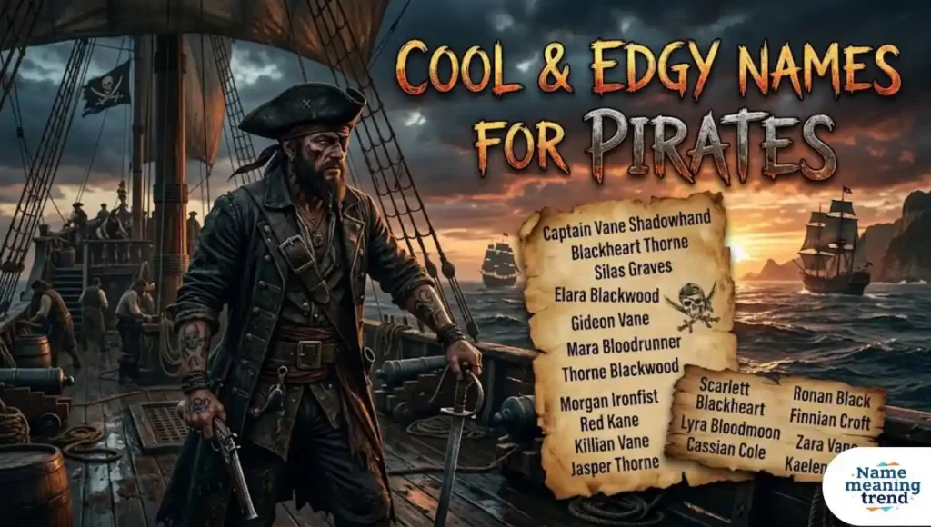 Cool & Edgy Names for Pirate