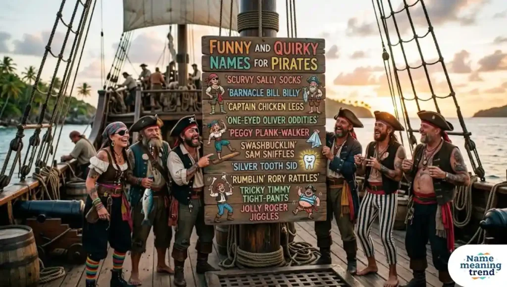 Funny and Quirky Names For Pirate