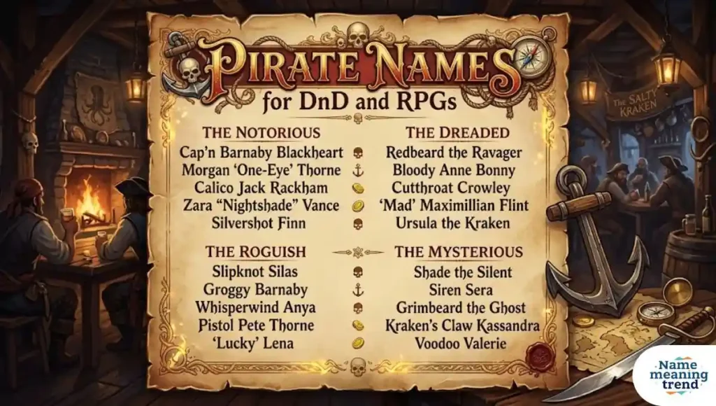 Pirate Names for DnD and RPGs