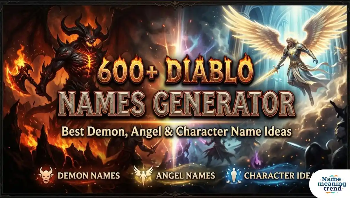 600+ Diablo Names Generator – Best Demon, Angel & Character Name Ideas