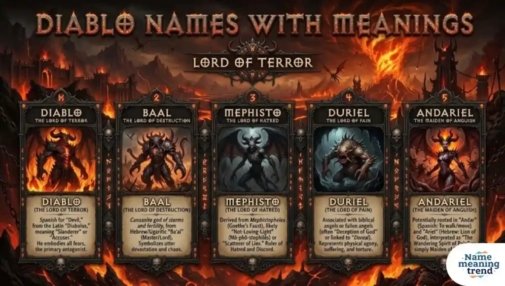 Diablo Names with Meanings