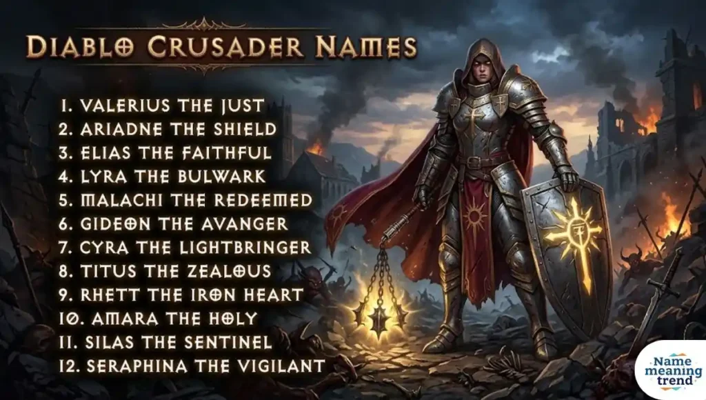Diablo Crusader Names