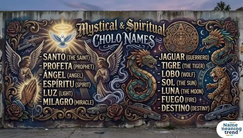 Mystical & Spiritual Cholo Names