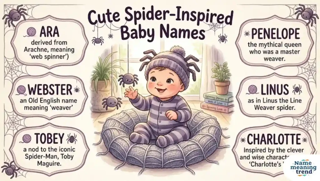 Cute Spider-Inspired Baby Names