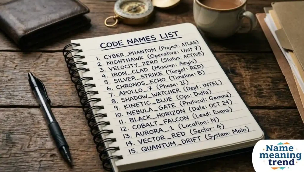 Code Names List