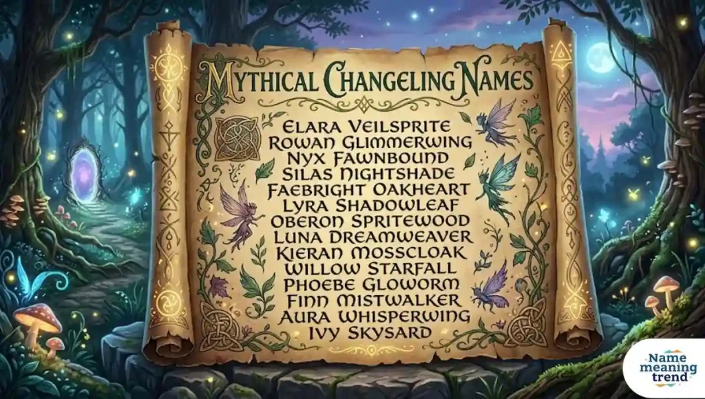 Mythical Changeling Names