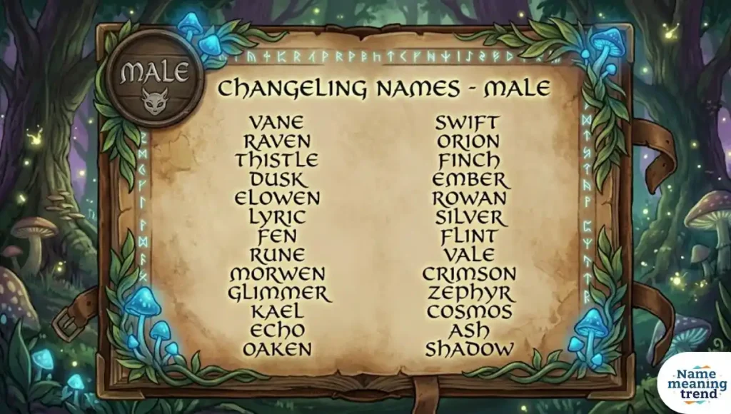 Changeling Names Male