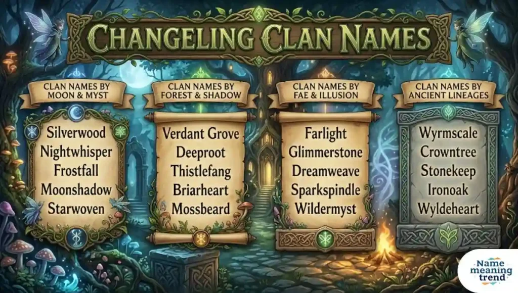 Changeling Clan Names