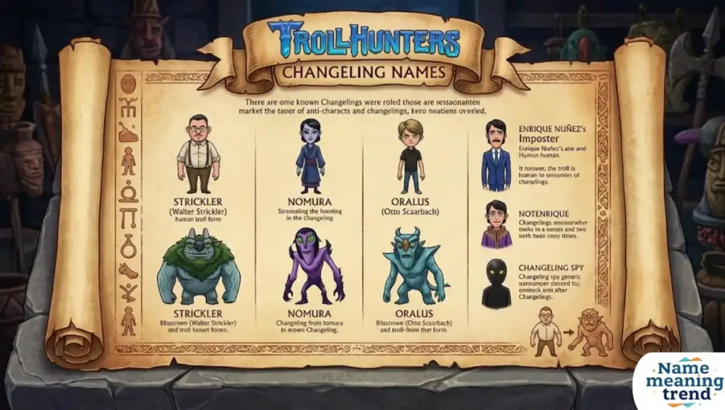 Trollhunters Changeling Names