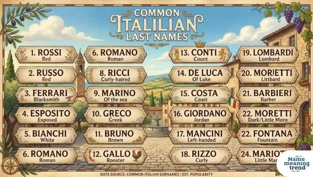 Common Italian Last Names