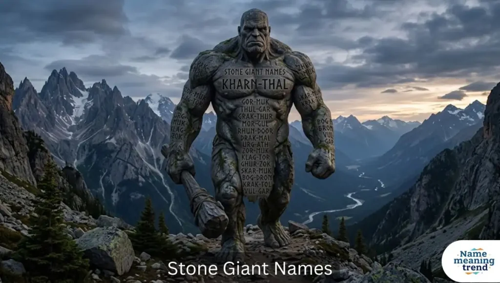 Stone Giant Names