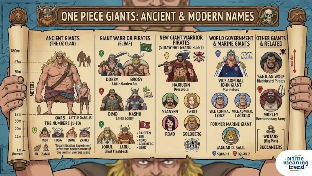 Giant Names One Piece
