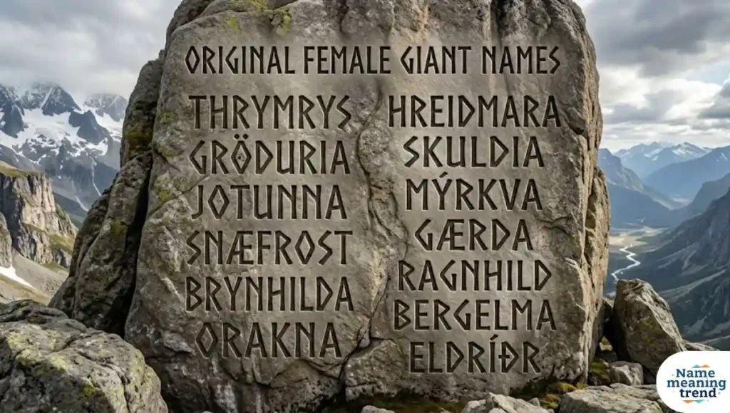 Original Female Giant Names
