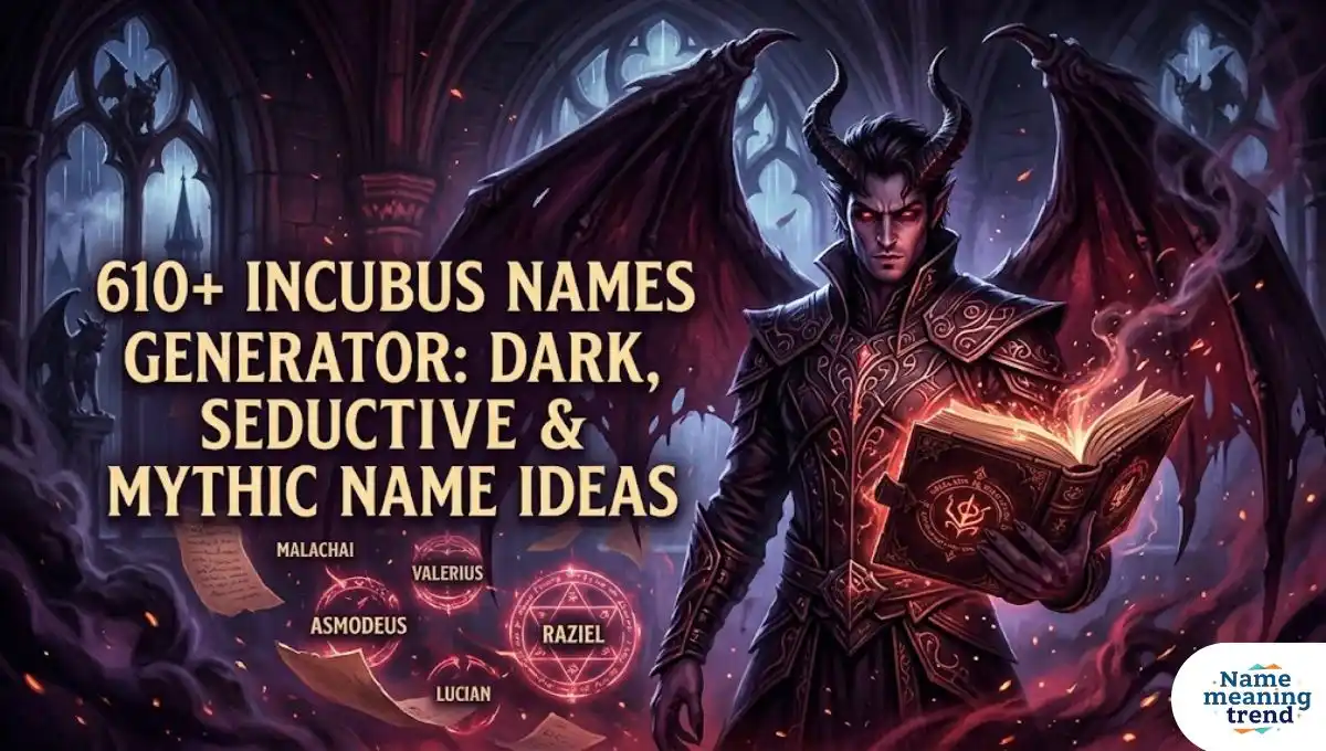 610+ Incubus Names Generator: Dark, Seductive & Mythic Name Ideas