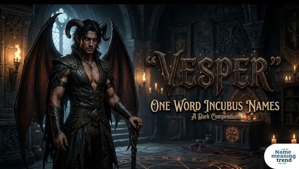 One Word Incubus Names