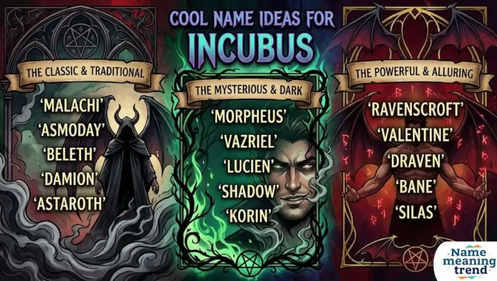 Cool Name Ideas for Incubus