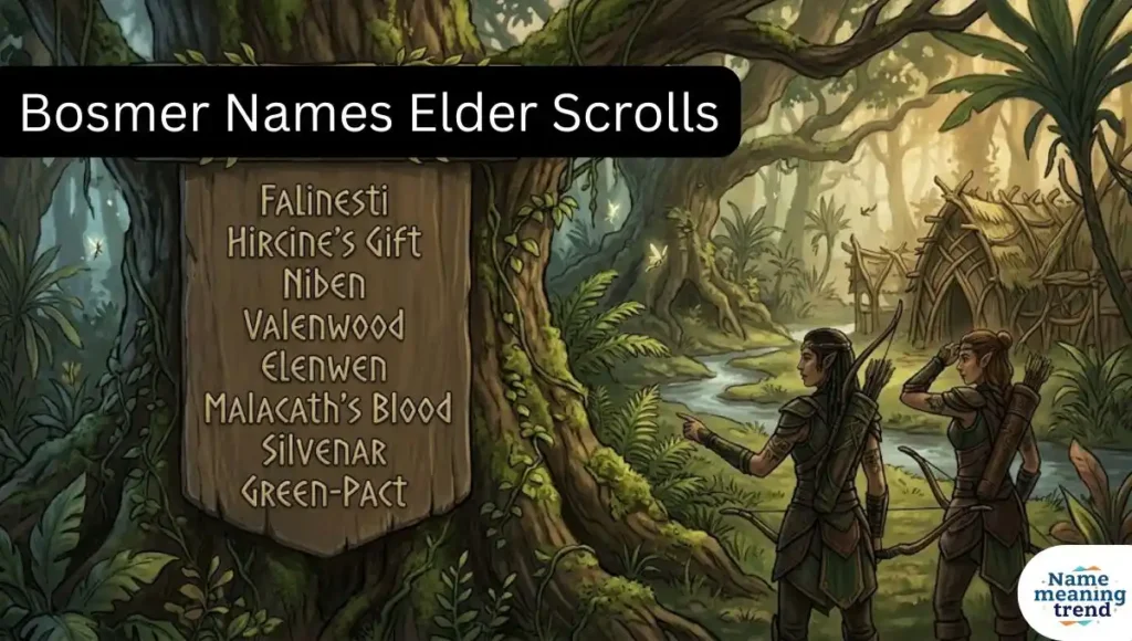 Bosmer Names Elder Scrolls