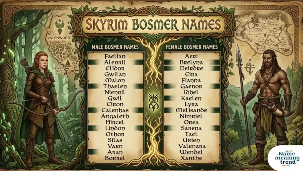Skyrim Bosmer Names