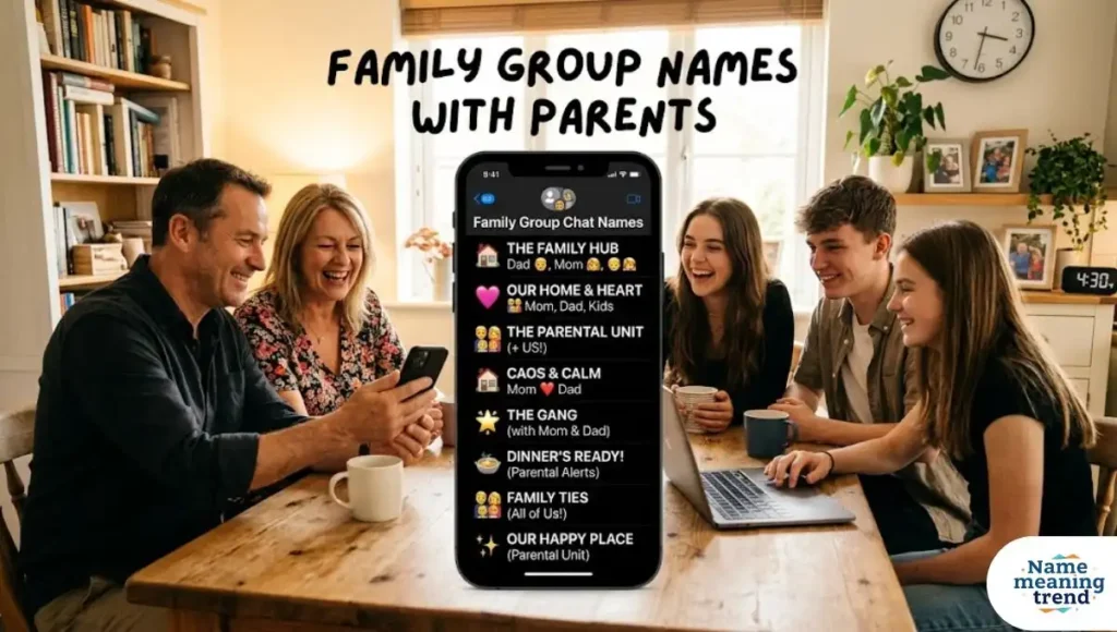 Family Group Chat Names with Parents