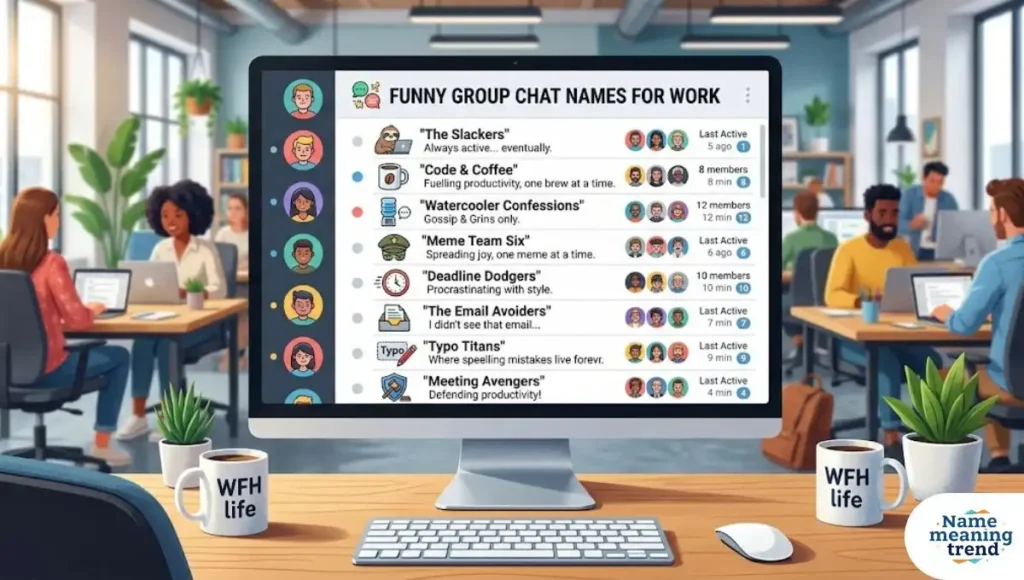 Funny Group Chat Names For Work