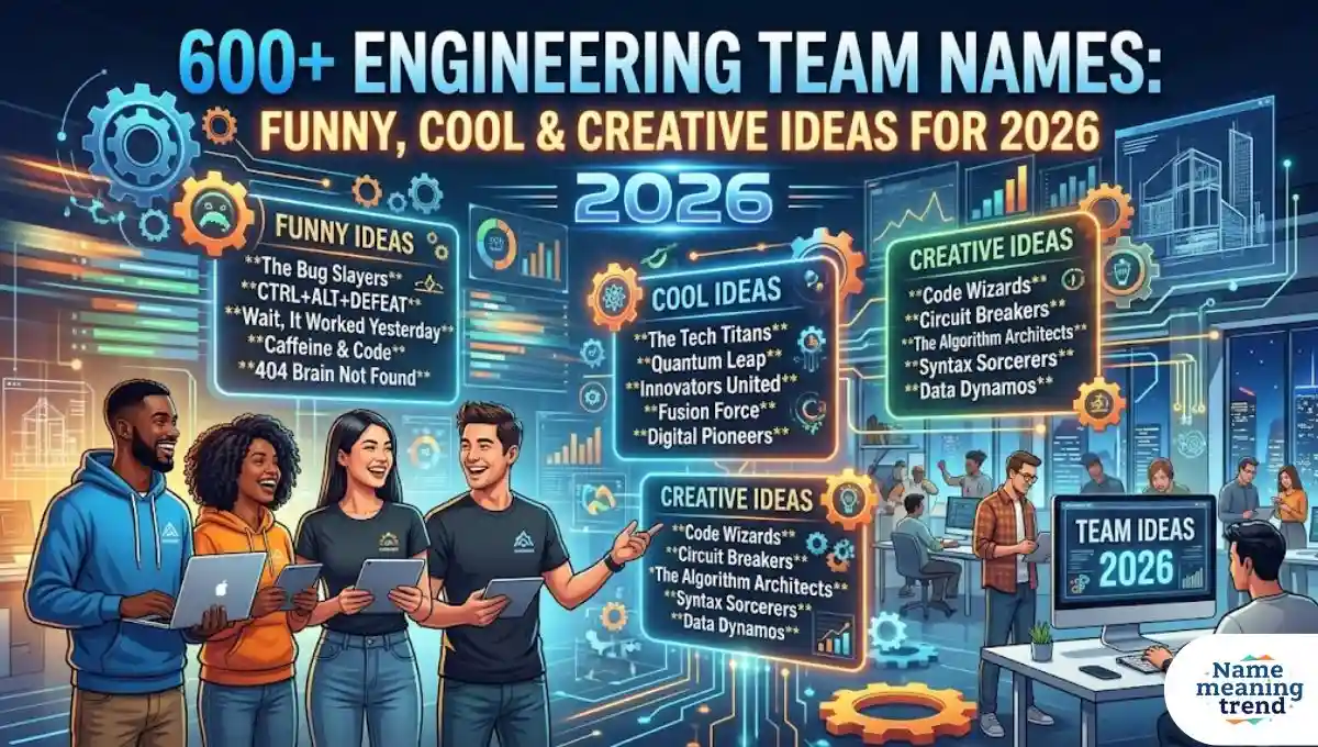 600+ Engineering Team Names: Funny, Cool & Creative Ideas for 2026